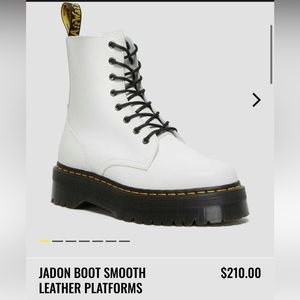 Doc Marten Jadon Boot smooth leather platforms size 7 Womens, size 6 Mens